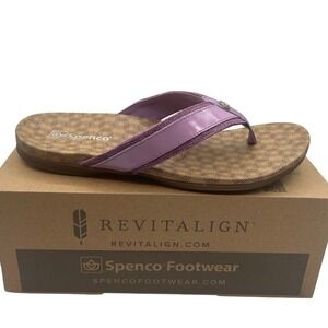Spenco Cabo Sandals Purple Orthotic Comfort Flip Flops,Women's Size 9.5D,(NIB)